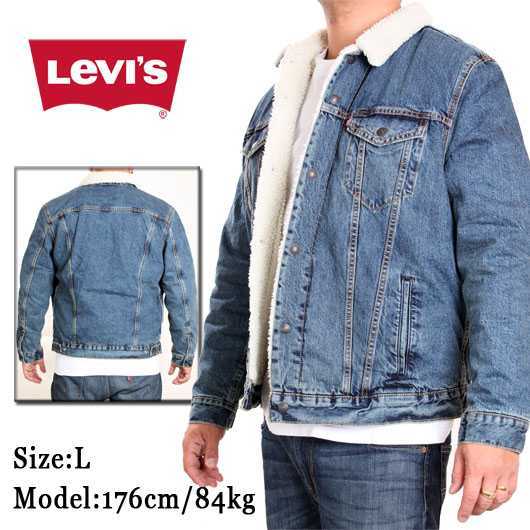 SALE!! Levi's/リーバイス “Gジャン” 裏ボア ジャケット【デニムウォッシュ】サイズ：XL アメージング 服 シェルパ ビッグサイズ 防寒 冬_画像5