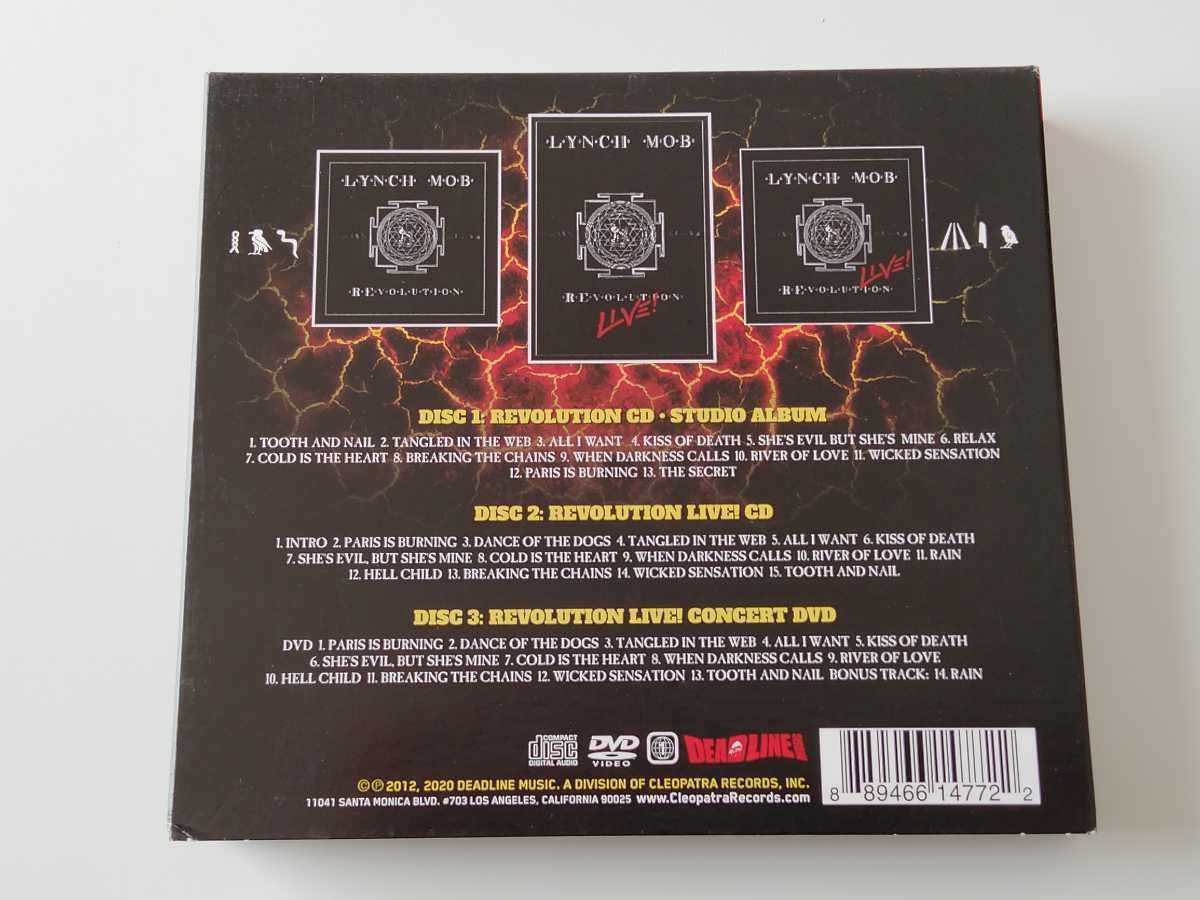 【2CD+DVD】LYNCH MOB / REvolution DELUXE EDITION US盤 DEADLINE MUSIC CLO1477 2020年限定盤,初期2作&Dokken新録03年名盤+LIVE CD&DVD_画像2
