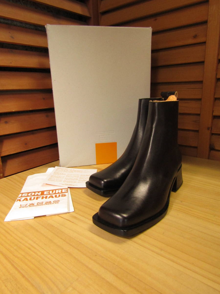 未使用メゾンエウレカmaisoneurekaレザーブーツ36-