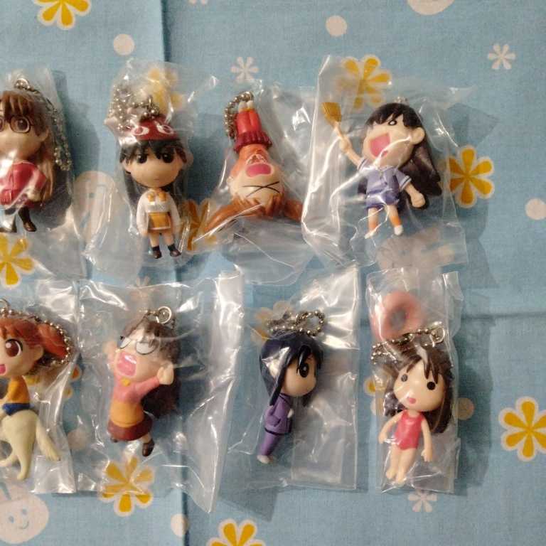  Azumanga Daiou .........123 all 18 kind set unopened new goods swing mascot figure charm key holder ball chain 