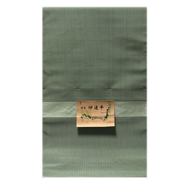 [和楽屋] ■「米沢織 伊達平」 縞柄 上質で高級な 特選 反物 男物 米沢産 正絹 袴■