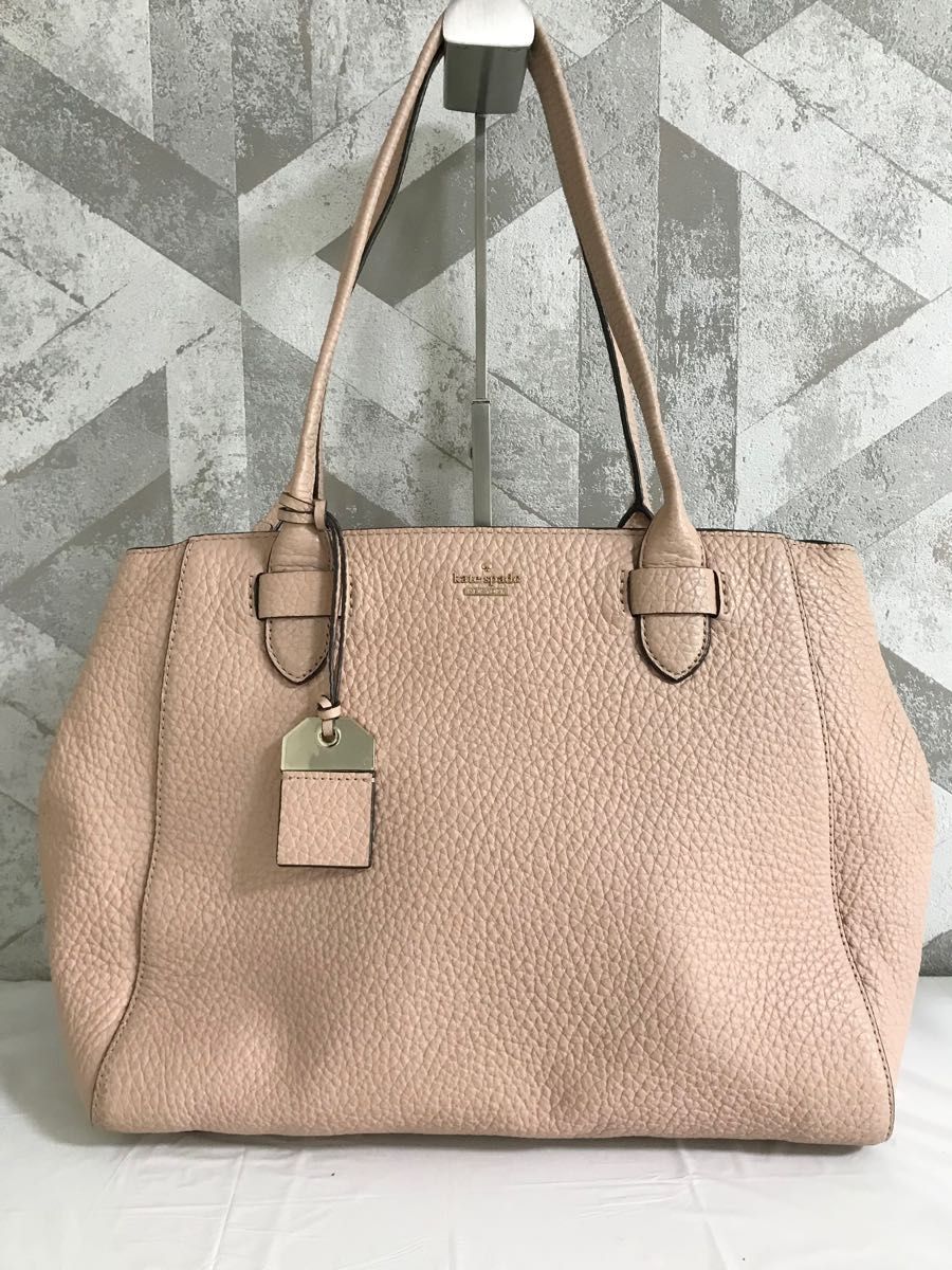 【良品】kate spade PXRU7732 レザー ハンドバッグ トート