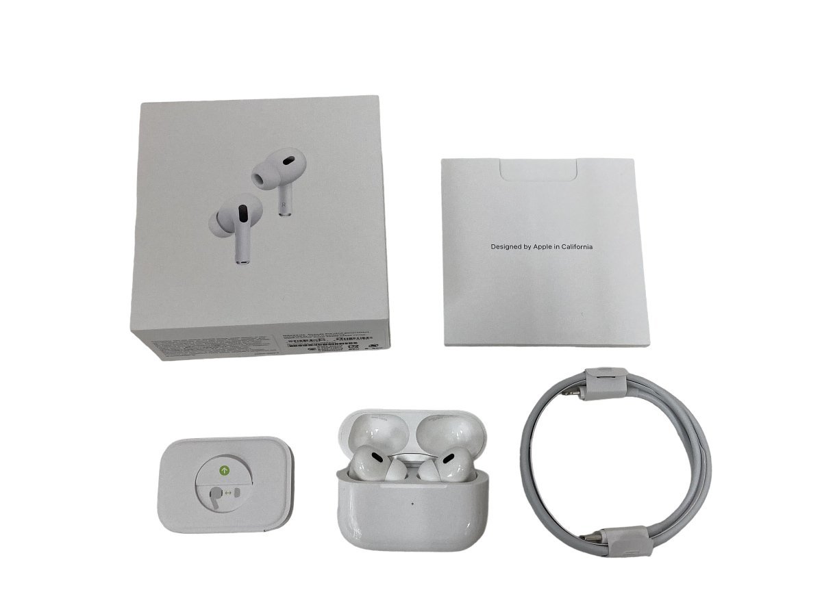Apple アップル Airpods pro 第２世代 MQD83J/A ホワイト ワイヤレスイヤホン アクティブノイズキャンセリング インイヤー 最大6時間 /027