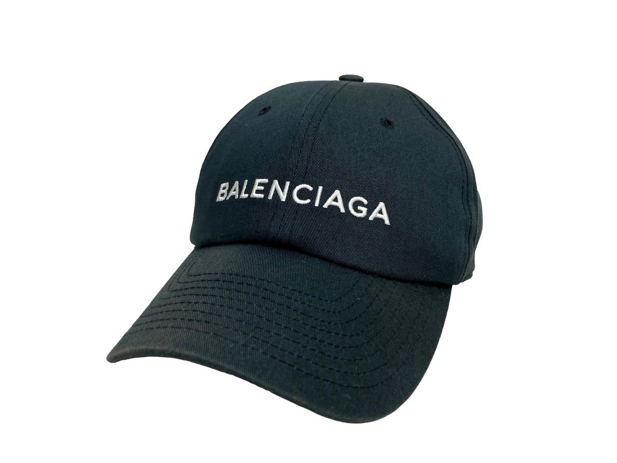 品揃え豊富で バレンシアガ Balenciaga ロゴ刺繍 ベースボールキャップ