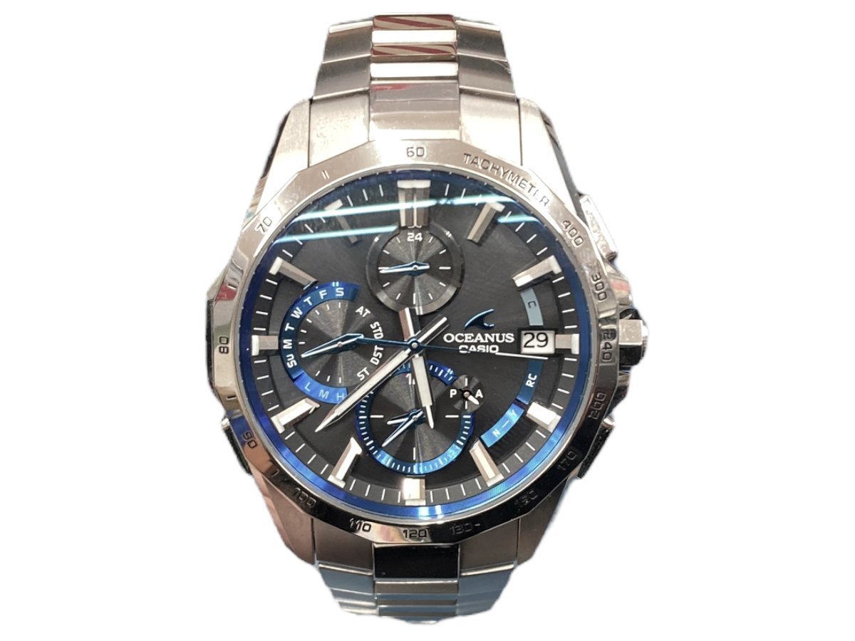 CASIO (カシオ) OCEANUS 腕時計 OCW-S4000 シルバー×ブルー メンズ/004_画像1