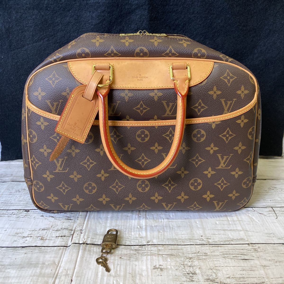 j312 LOUIS VUITTON ルイヴィトン ドーヴィル M47270 モノグラム ハンドバッグ