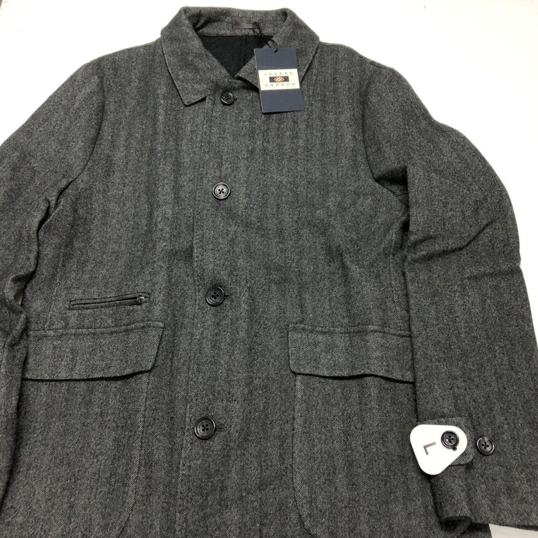 ○☆新品 未使用 ジョセフアブード L コート ヘリンボーン グレー