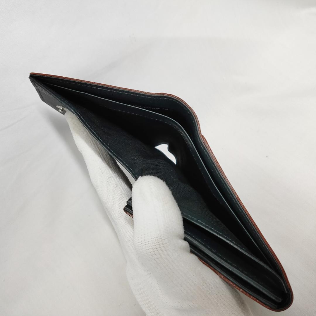 ○☆訳有 未使用 MARGARET HOWELL インドス 定番折財布 キャメル