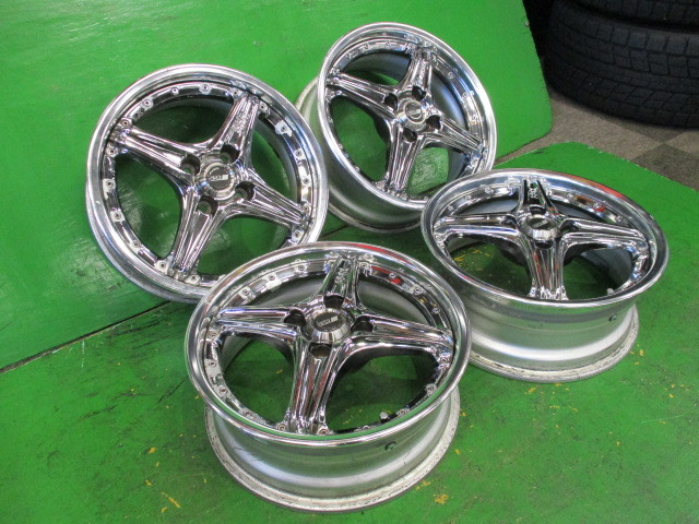 SSR/プロフェッサー SP2-R☆15インチ/5.5J+36/6J+43☆4/100☆中古/4本/廃版/絶版/当時物/スポーク/スパッタリング/コンパクトカー_画像2