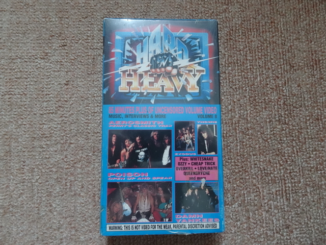 「HARD & HEAVY VOL.8」1990年日本盤VHS VOS-4810新品未開封品_画像1