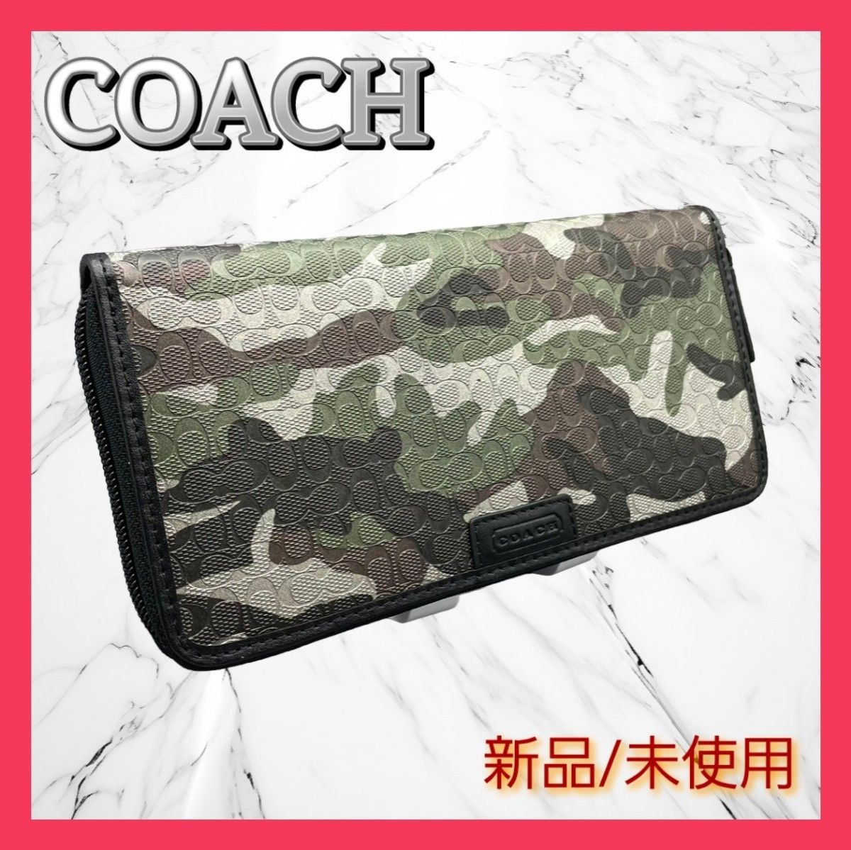 ☆新作入荷☆新品 COACH コーチ ファティーグカモフラージュ 長財布 ...