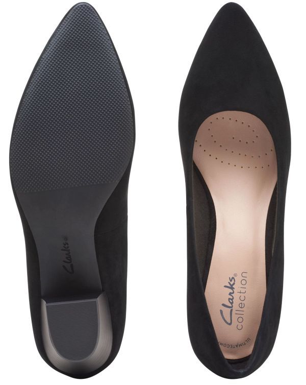 超目玉枠】 スエード 24.5cm Clarks 送料無料 パンプス AAA119