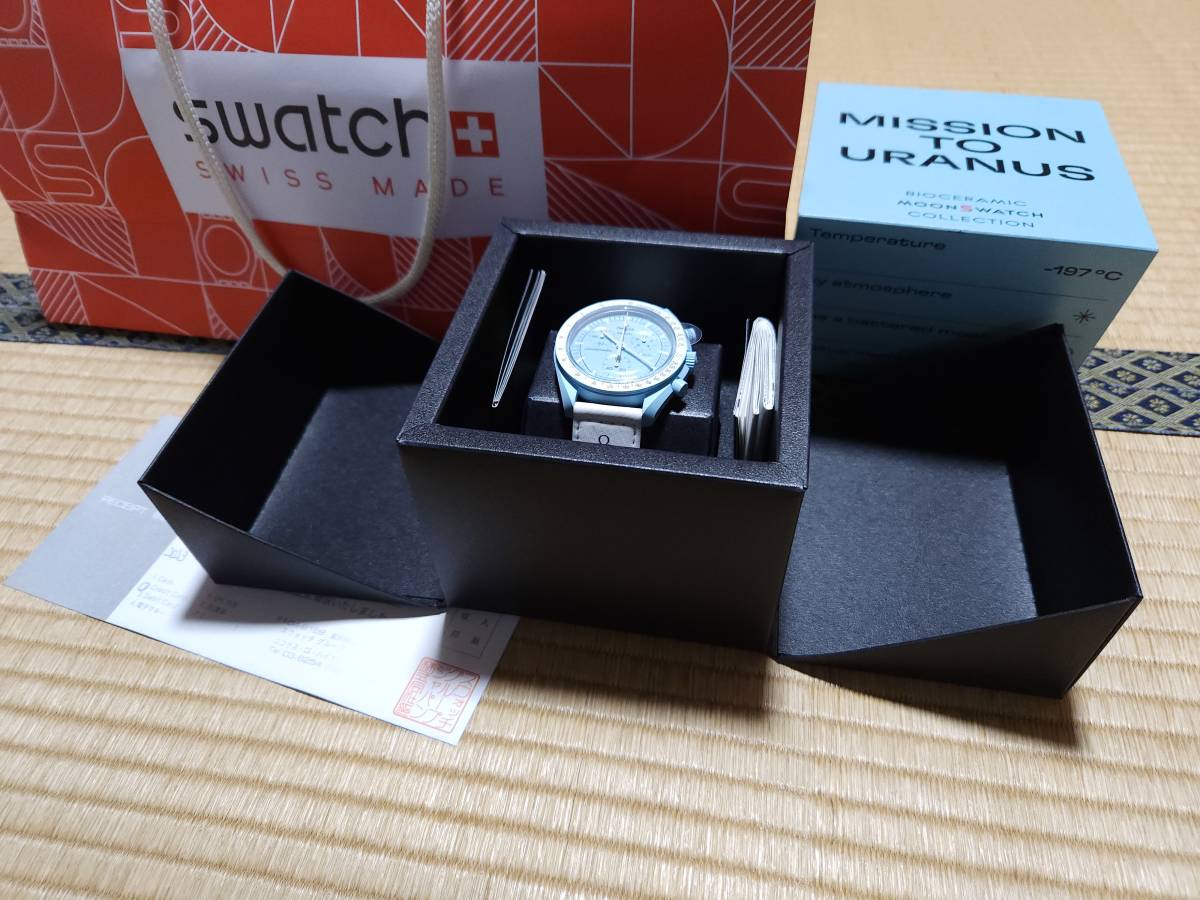 国内正規品 新品 OMEGA SWATCH Uranus BIOCERAMIC MOONSWATCH オメガ