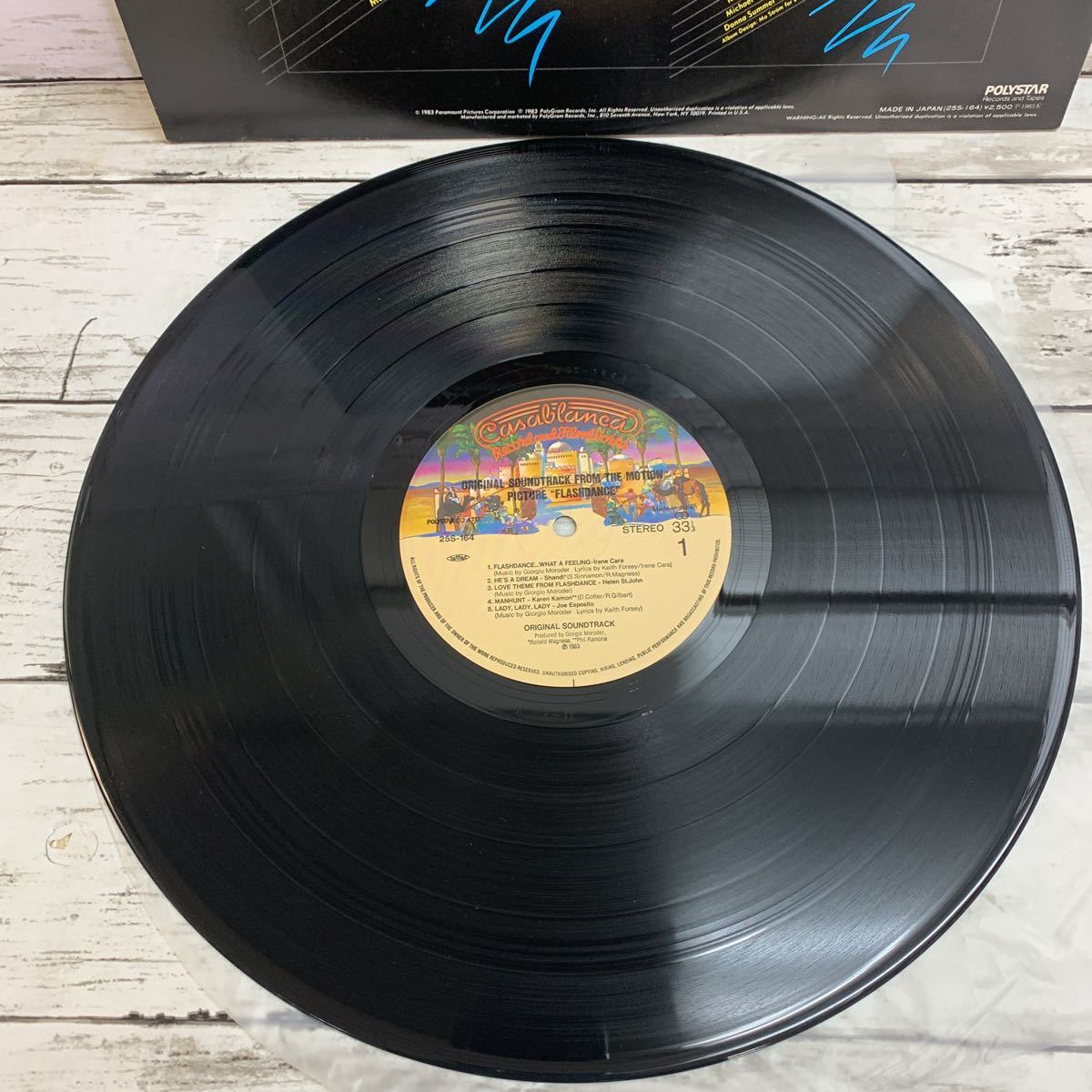 [ secondhand goods ] flash Dance original soundtrack LP record FLASHDANCE ORIGINAL SOUNDTRACK FROM THE MOTION PICTURE 25S-164