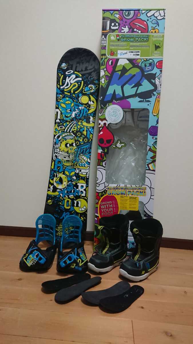 子供用スノーボード K2 grom pack 110cm オマケ付き(中古)のヤフオク
