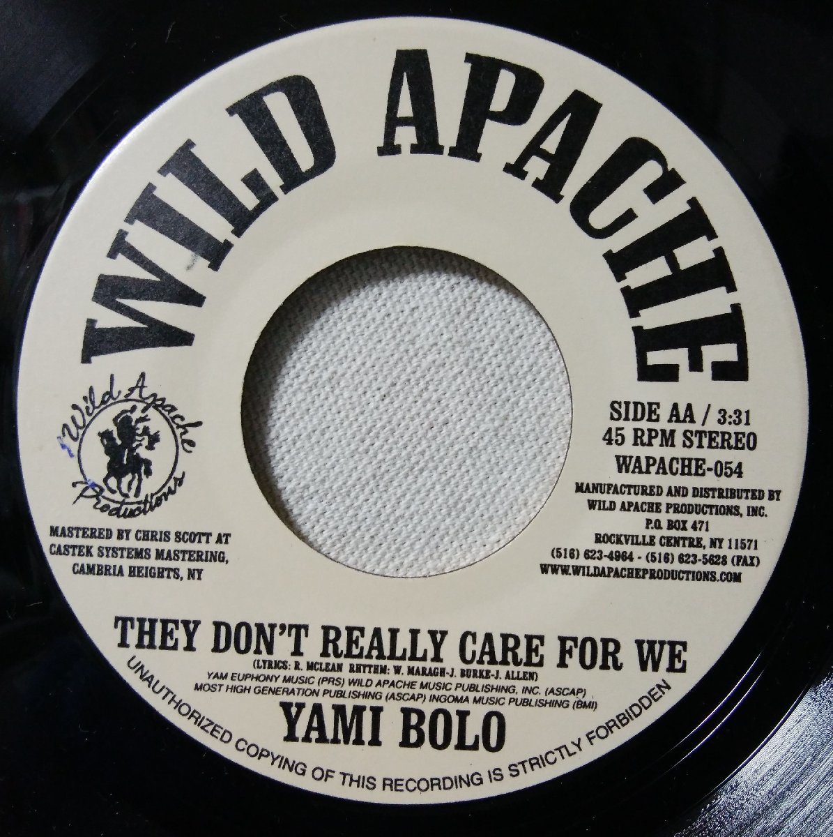 ★★YAMI BORO A DI MUSIC / THEY DON'T REALLY CARE FOR WE★レゲエ★ 7インチレコード[8307EPR_画像2
