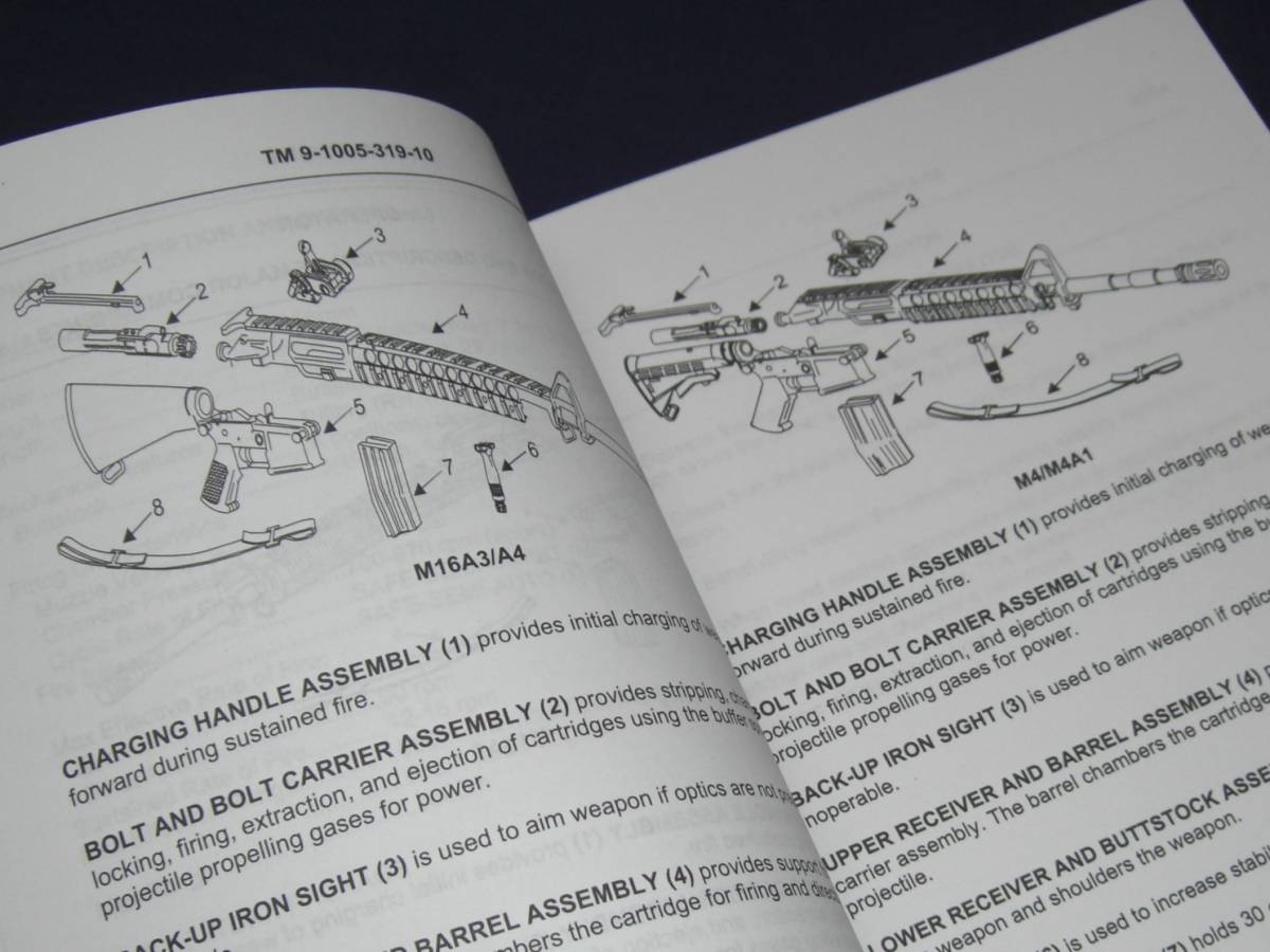 米軍 オペレーターズ マニュアル M16A2 M16A3 M16A4 M4 M4A1 未使用 2010 ライフル カービンの画像5