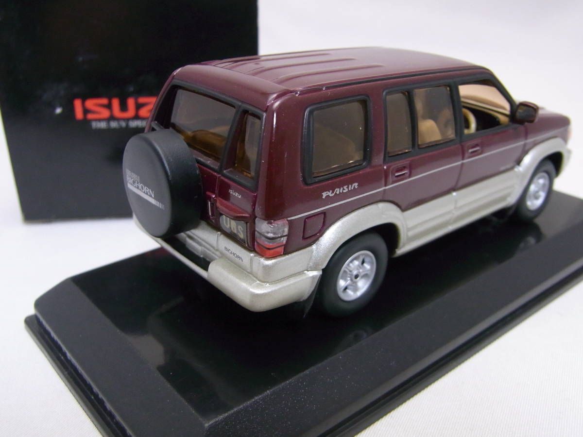 ★非売品!★ISUZU BIGHORN PLAISIR LWB 2000MY 1/43【UBS型 いすゞ ビッグホーン プレジール 後期ロング 3列シート】★ディーラー特注品★_画像2