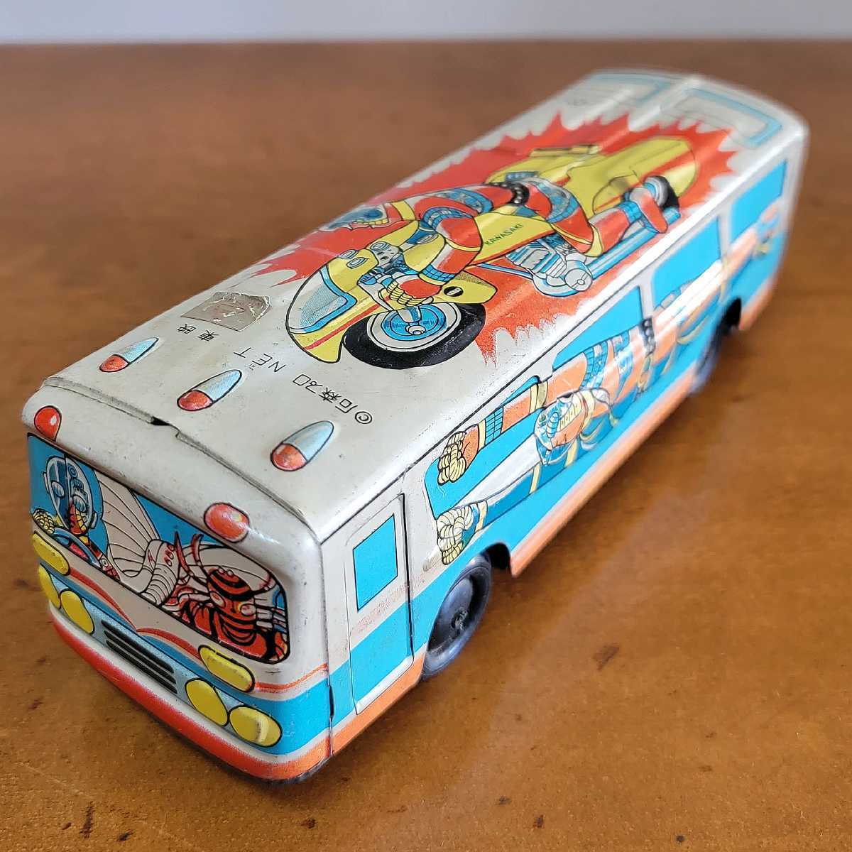 【人造人間キカイダーバス】《1970年代 古い当時物》《フリクション可動品 日本製》《石ノ森 章太郎》
