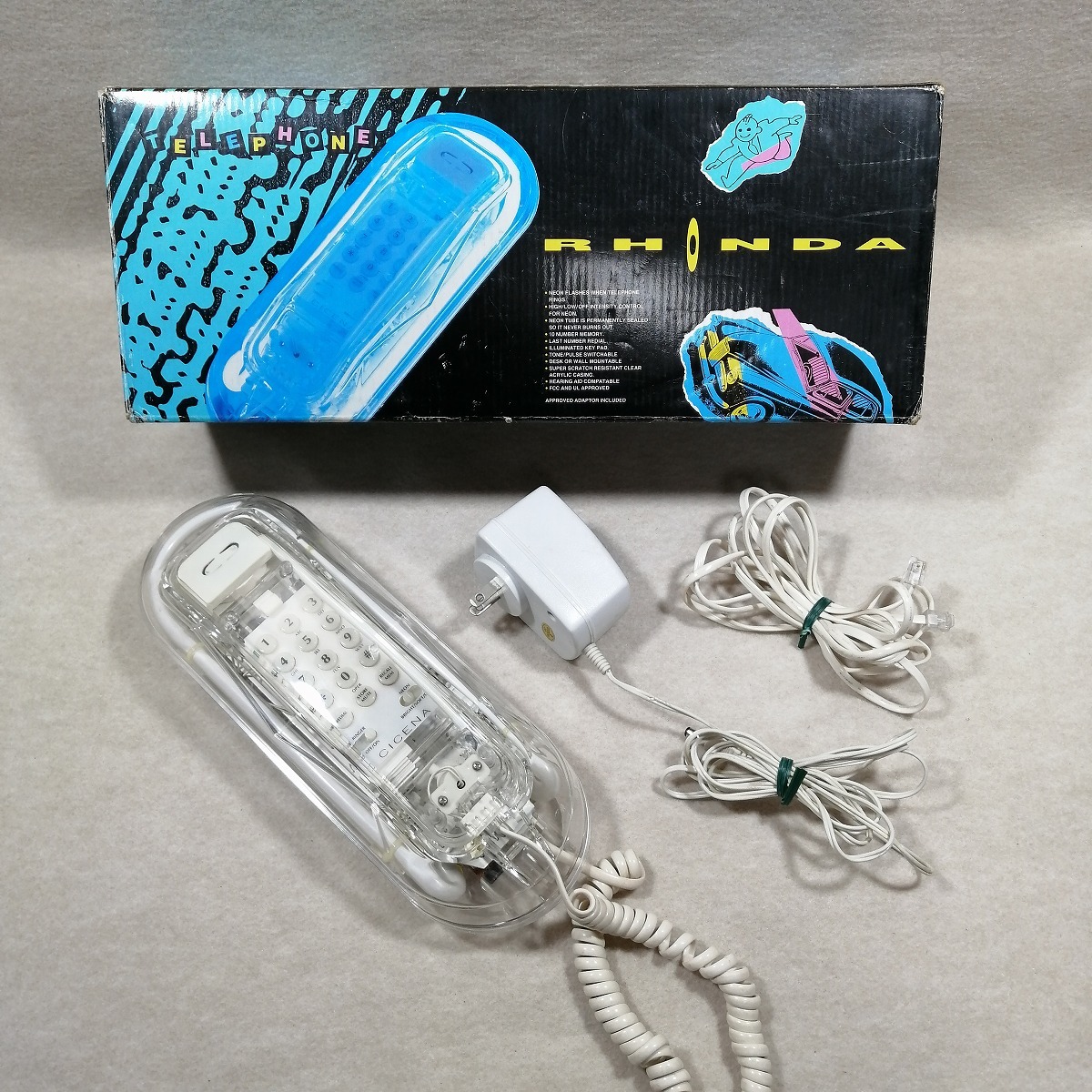 動作品 スケルトン電話機 ネオン電話 Cicena Rhonda ネオン電話 動作品 スケルトン電話機 ネオン電話 Cicena Rhonda ネオン電話