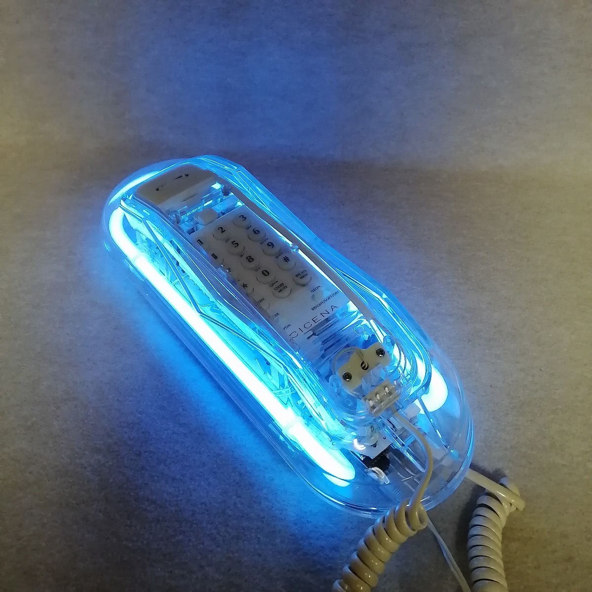 動作品 スケルトン電話機 ネオン電話 Cicena Rhonda ネオン電話 動作品 スケルトン電話機 ネオン電話 Cicena Rhonda ネオン電話