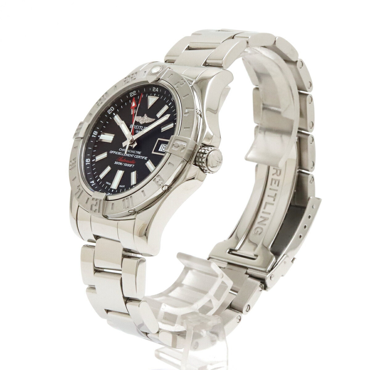 【新品仕上げ済】BREITLING ブライトリング アベンジャーII アベンジャー2 GMT メンズ AT オートマ 腕時計