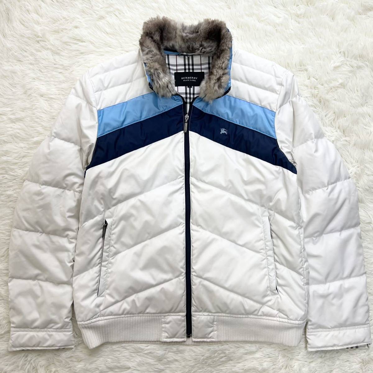希少L バーバリーブラックレーベル【王者の風格】BURBERRY BLACK LABEL