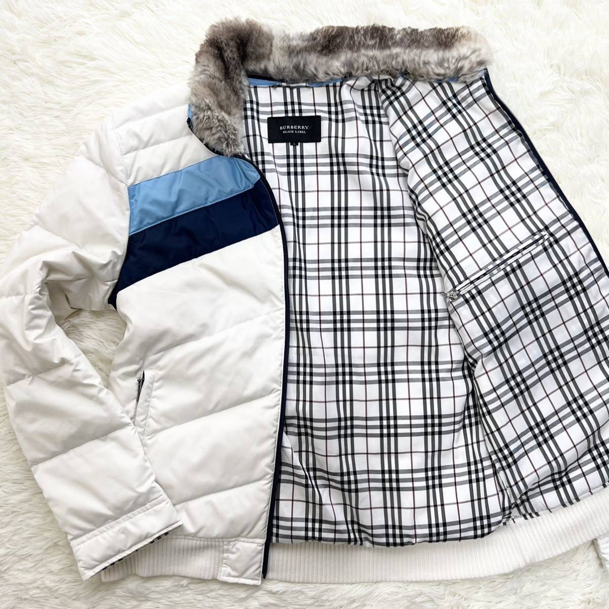 希少L バーバリーブラックレーベル【王者の風格】BURBERRY BLACK LABEL
