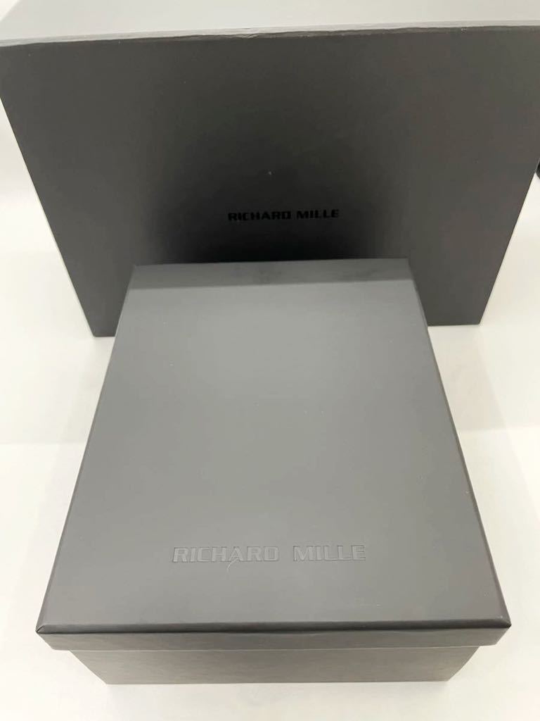 リシャール ミル　時計ケース　グレー　時計BOX 1本用　未使用品　RICHARD MILLE 非売品 携帯ケース　リシャールミル　箱　ボックス