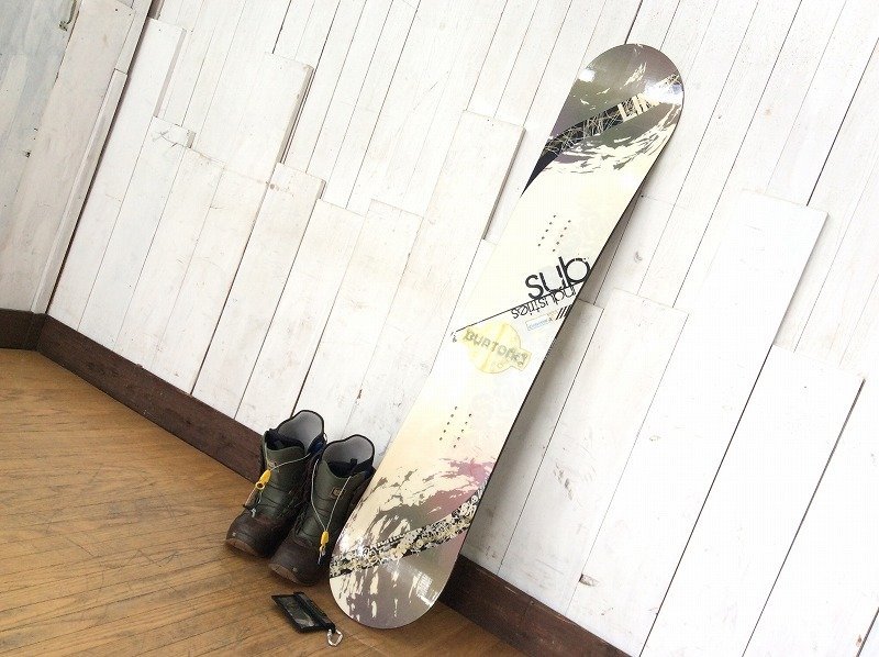 【BURTON/バートン/SUB industries/スノーボード/スノボ/全長約150cm/スノーボードブーツ 25.5cm/キャリングソフトケース】ウインター_画像1