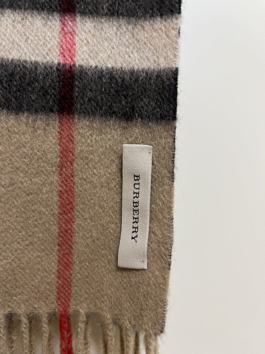 BURBERRY バーバリー マフラー カシミア100% レオパード 豹柄