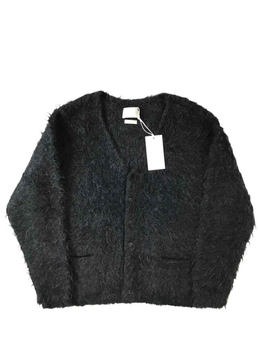 (D) 新同 YOKE ヨーク 21AW LOOSE MOHAIR CARDIGAN 1 ブラック モヘア カーディガン_画像1