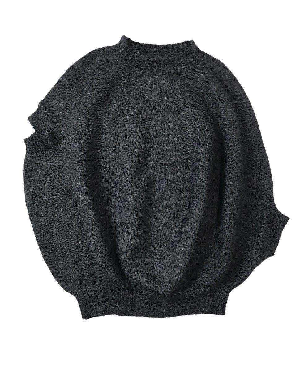 超人気の COMME tricot 美品 (D) des セーター ブラック ニット ウール