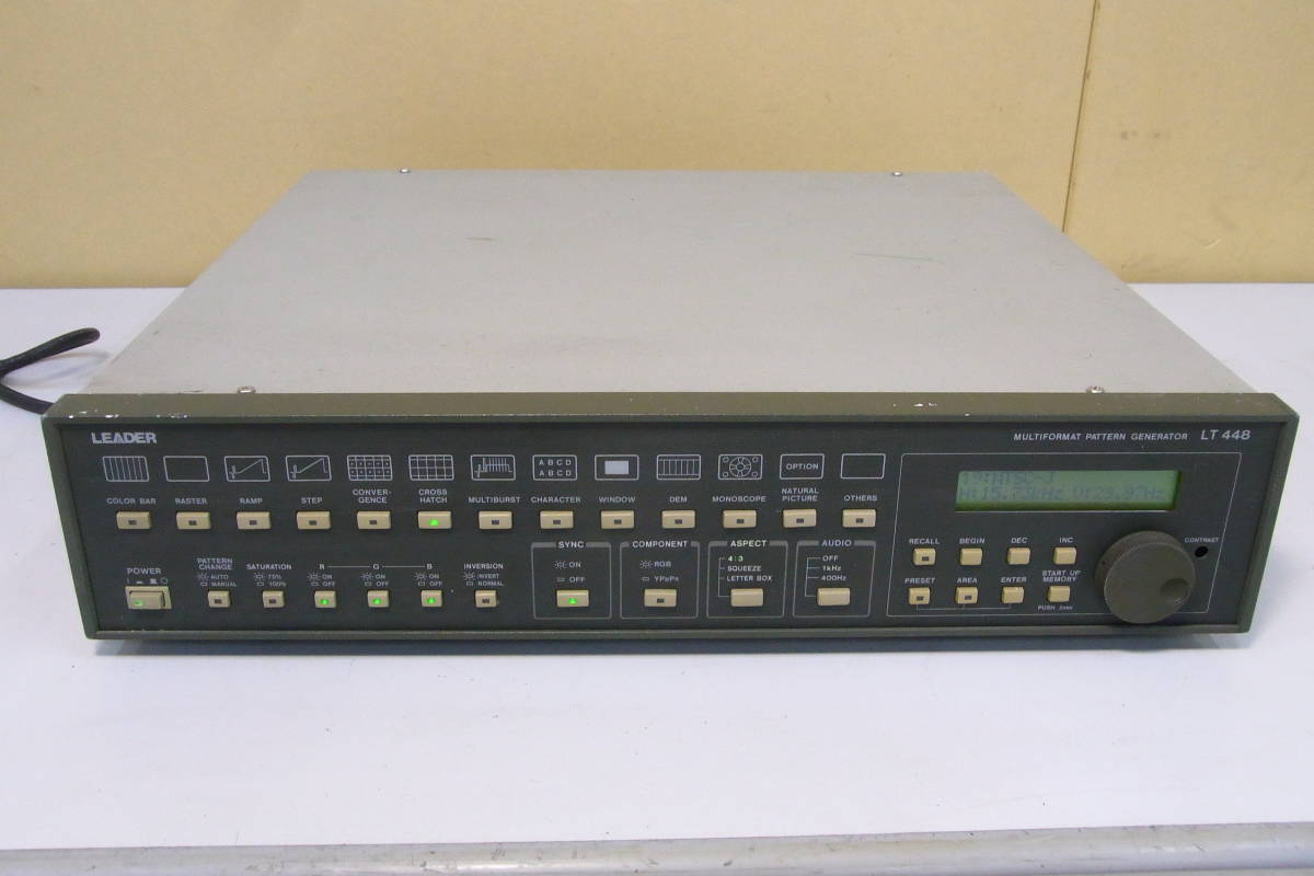 LEADER LT448 MULTI FORMAT PATTERN GENERATOR 管理番号:RH-261-