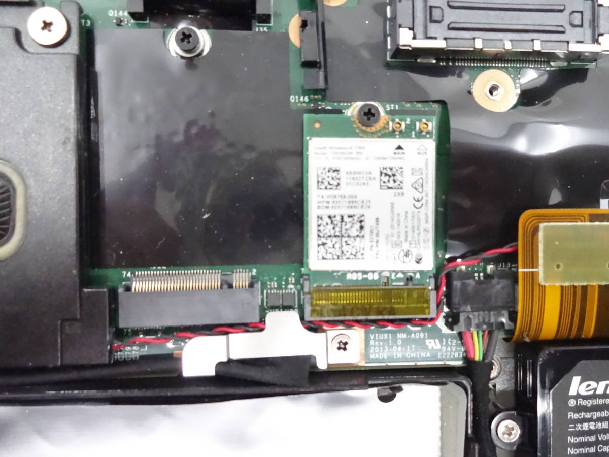 lenovo ThinkPad X250 底面 core i3-5010U 2.10GHz/HDD、メモリなし/キーボード/ボトムケース/WIFI/HDDマウンター/HDDケーブル付 現状品の画像6