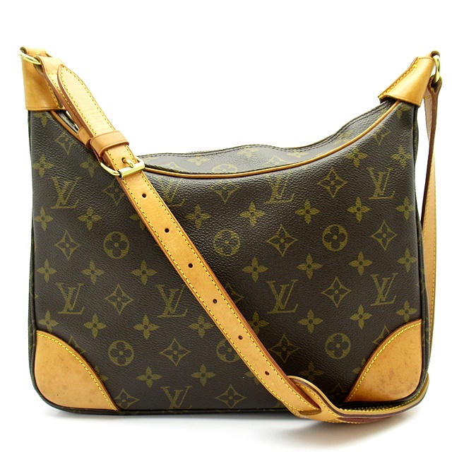 Louis Vuitton Monogram Boulogne 30 Shoulder Bag M51265 Brown PVC