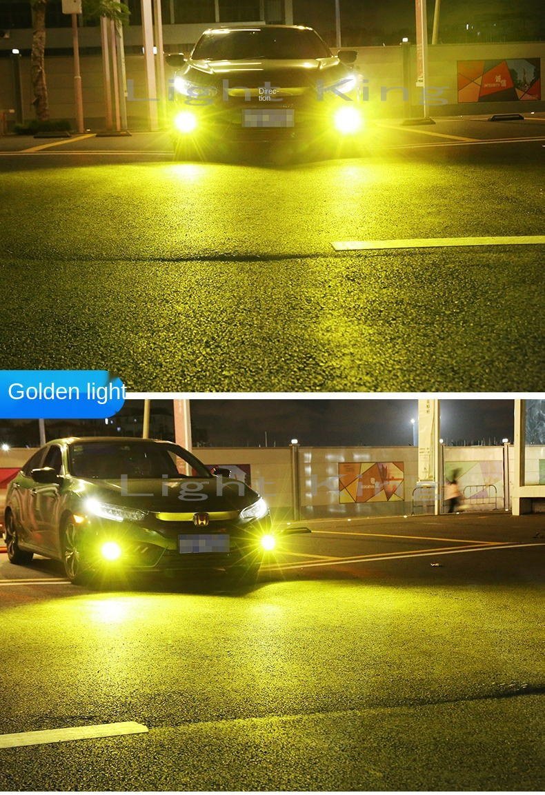 フォグランプ LED 3色切替 ホワイト&イエロー&グリーン 白 黄 緑 H8/H11/H16 2灯セット 7600LM エルグランド_画像3