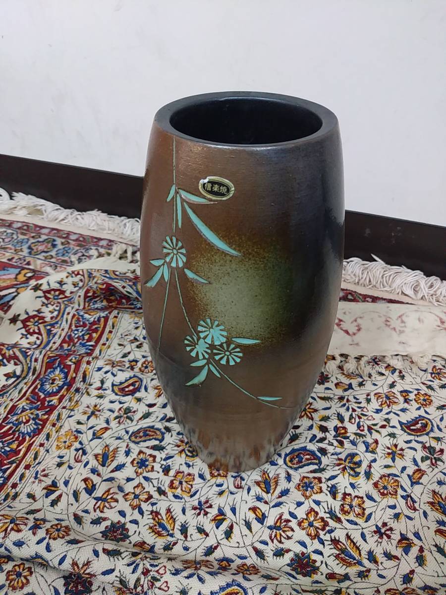 ◇日本美術|信楽焼花瓶壺|花器生け花|花器インテリアオブジェ