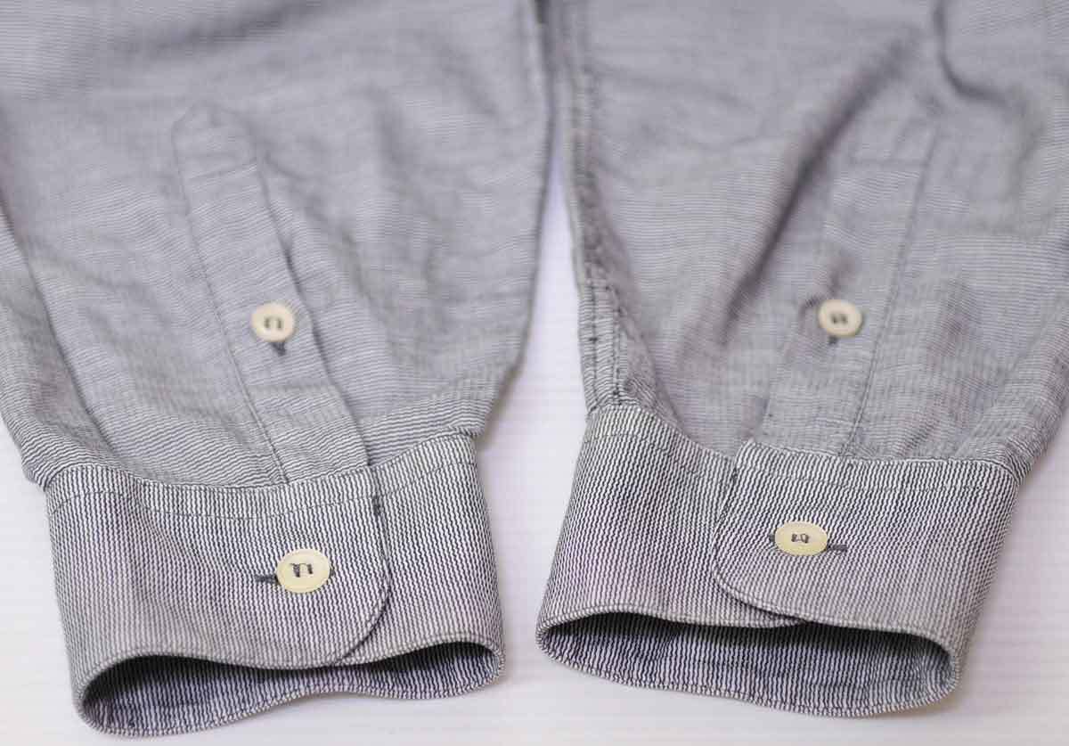  old clothes * Iceberg long sleeve shirt sill Bester cat gray M use impression * hole xwp