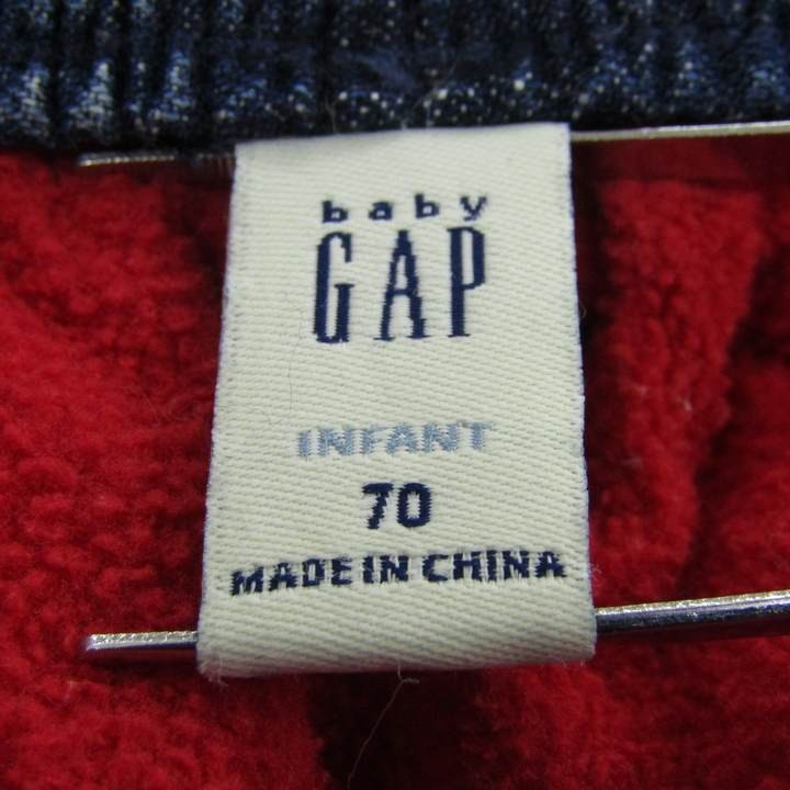  baby Gap reverse side nappy Denim shorts patchwork for boy 70 size blue baby child clothes babyGAP