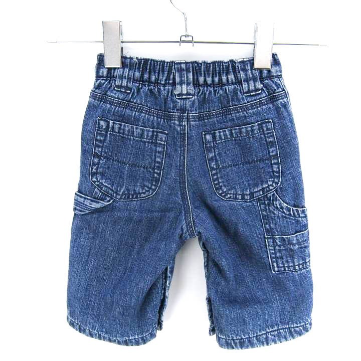  baby Gap reverse side nappy Denim shorts patchwork for boy 70 size blue baby child clothes babyGAP