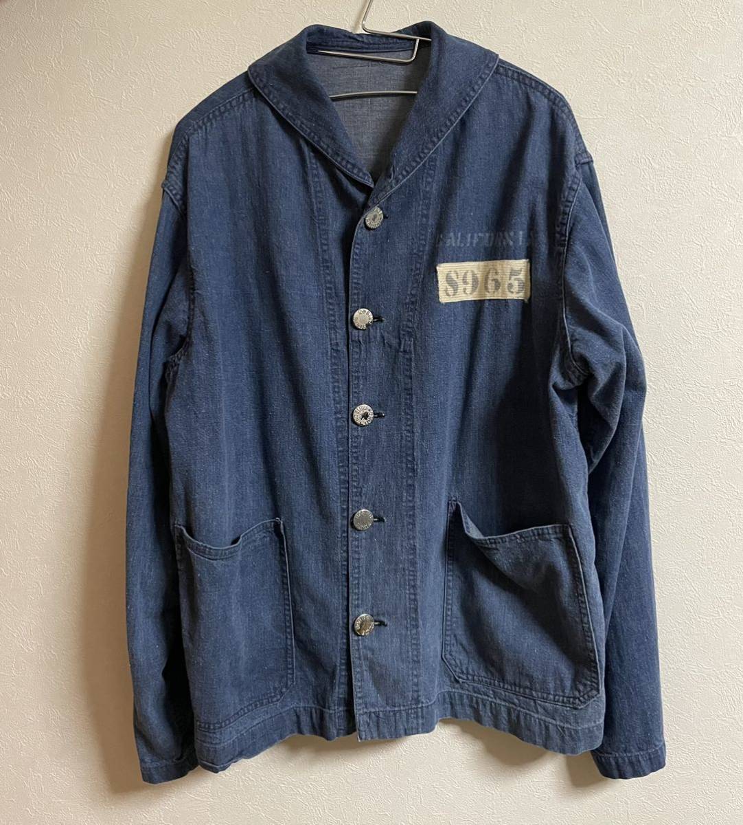 希少 40s ビンテージ チェンジボタン プリズナー デニ... - ヤフオク!