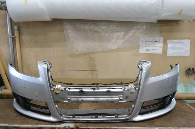  Audi A4 S линия средний период (8EBWEF) оригинальный повреждение нет установка OK передний бампер противотуманая фара есть серебряный k067757