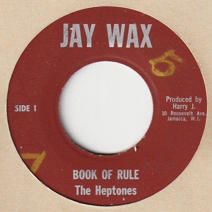 【REGGAE】Book Of Rules / The Heptones - Part 2 [Jaywax (US)] ya120の画像1