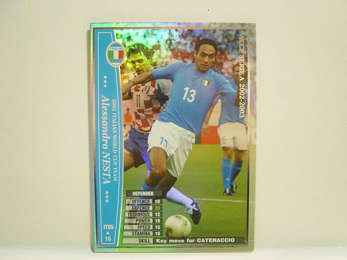 WCCF 2002-2003 IT アレッサンドロ・ネスタ　Alessandro Nesta 1976 Italy　national team Azzurri 02-03_画像1