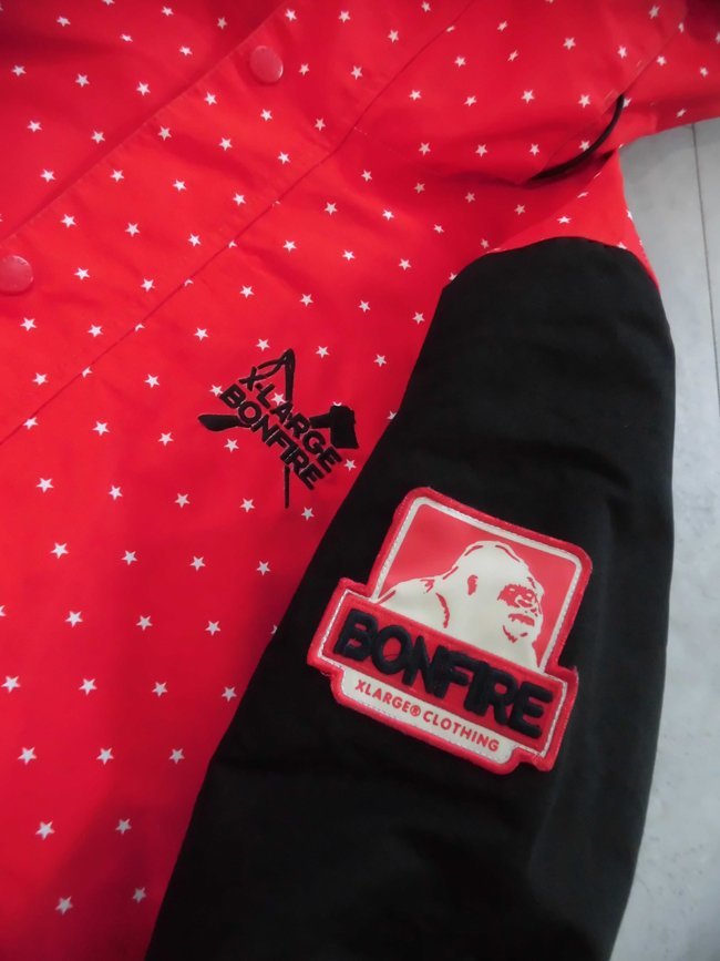 X-LARGE × BONFIRE YETI SNOW JKT 星柄 S スノボ www