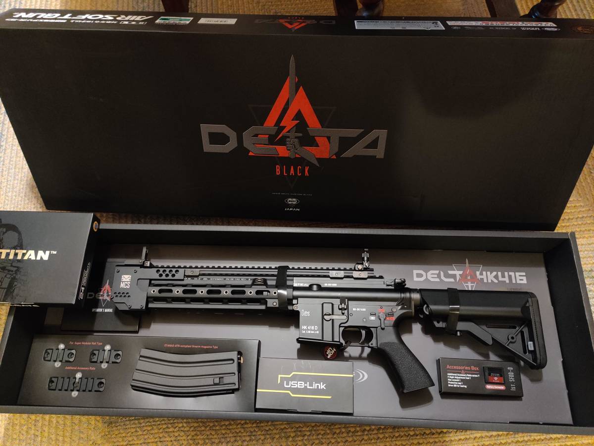 東京マルイ 次世代HK416 デルタブラック TITAN カスタム セット-