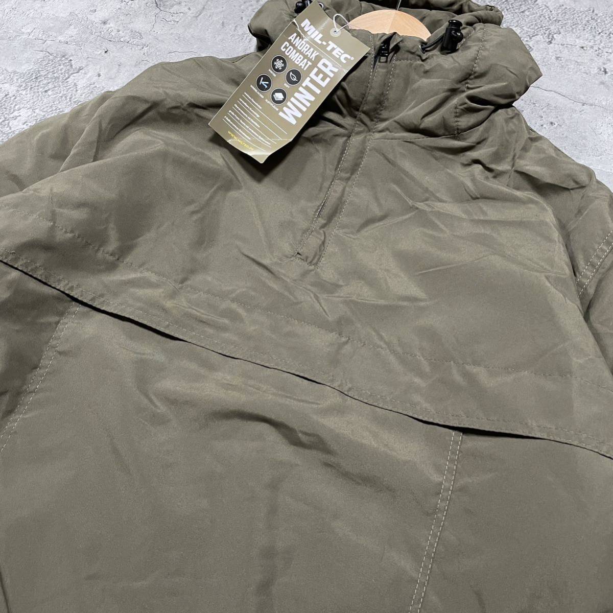 新品定価14080円 MIL-TEC ミルテック ANORAK パーカー アノラックパーカー ナイロンジャケット ミリタリー ウィンターコンバット 玉FL2245_画像3