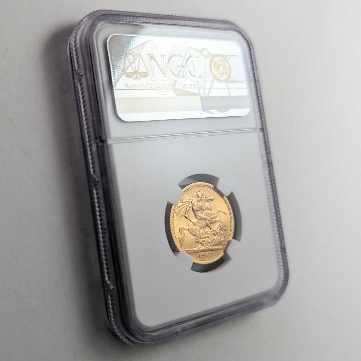 ☆特価 1968年 イギリス ロイヤルミント エリザベス2世 NGC MS64 鑑定