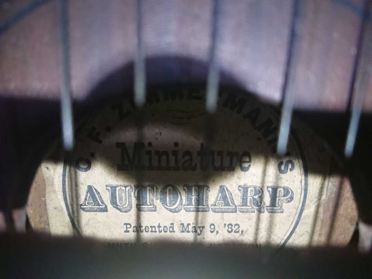 【1886年製?】Zimmermann AutoHarp オートハープ 骨董品 ビンテージ楽器の画像4